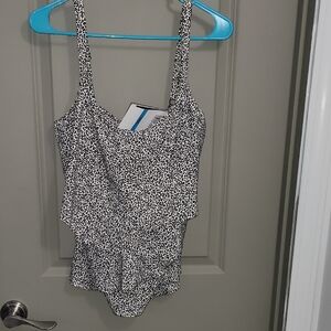 Leopard Print Swimsuit Top